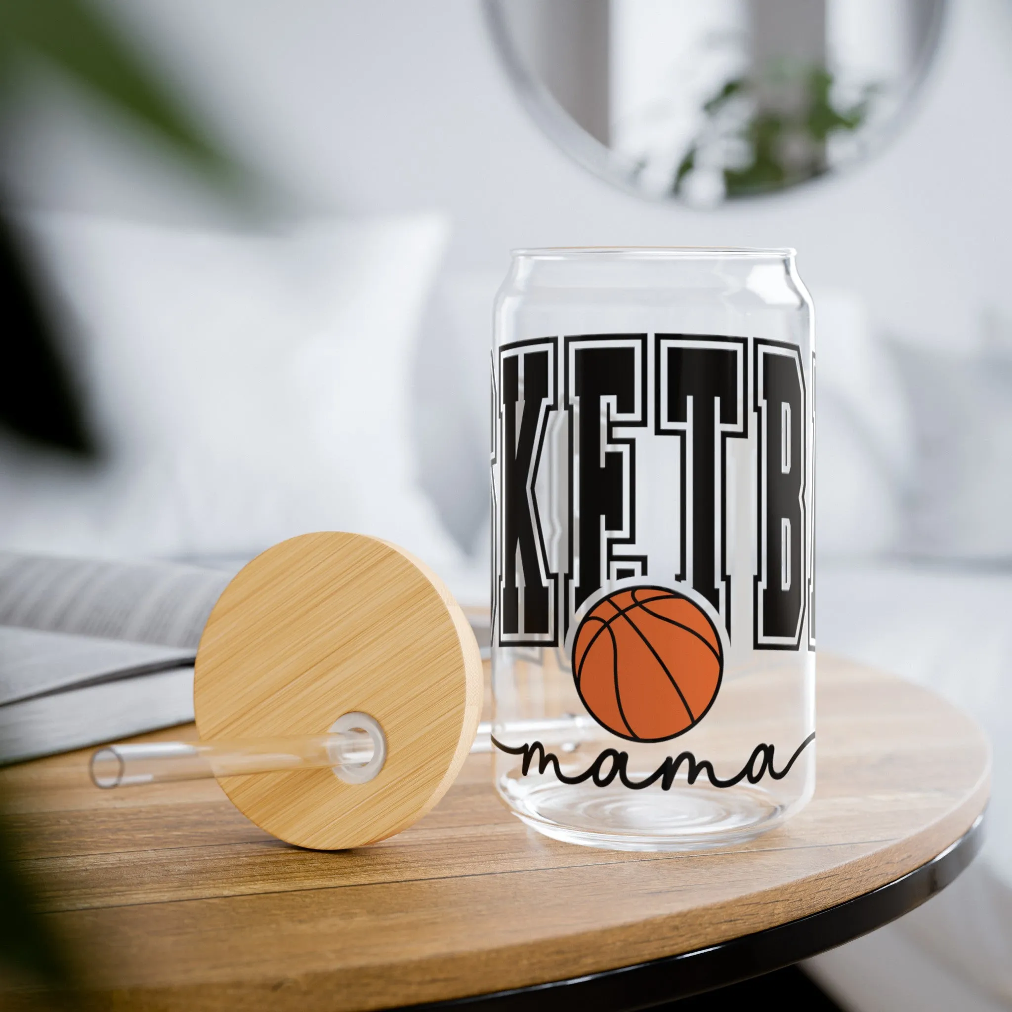 Basketball Mama | Sipper Glass, 16oz