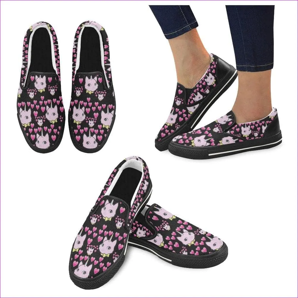 Bec & Friends Uni-Kitten Slip-On Canvas Shoe