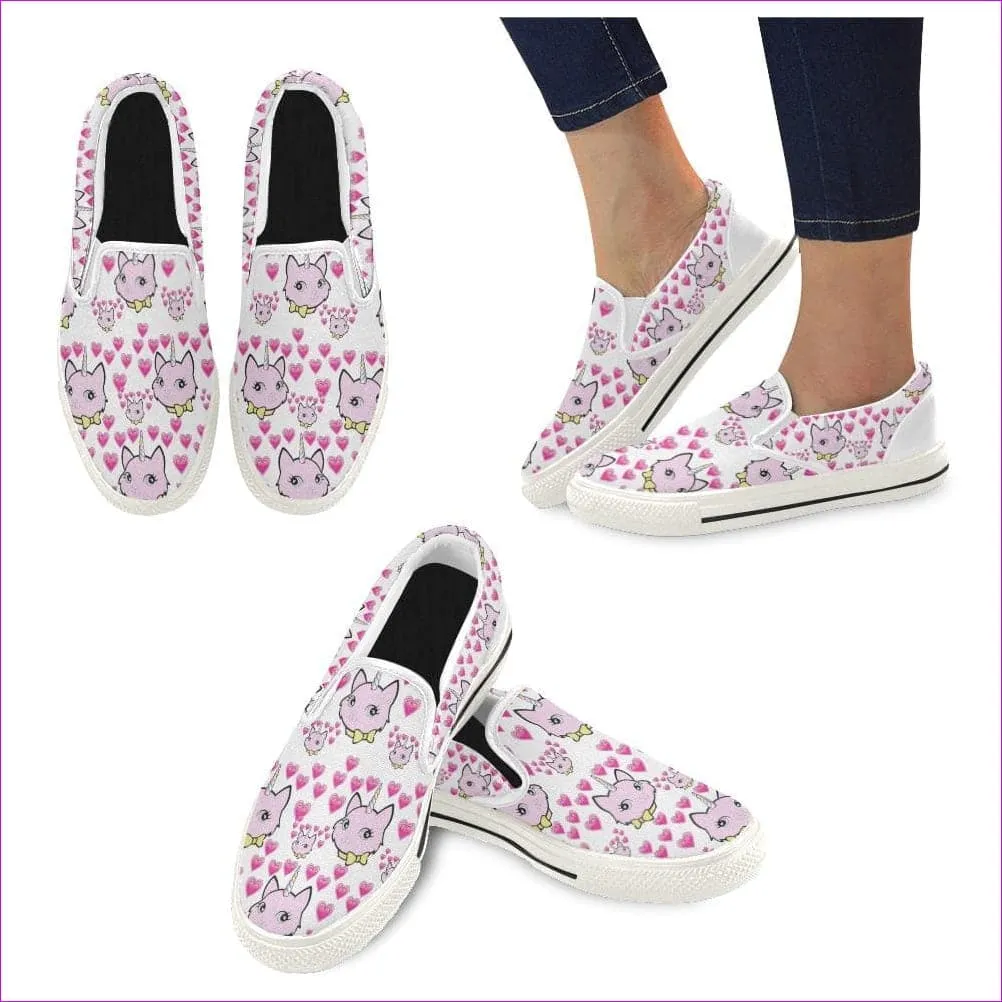 Bec & Friends Uni-Kitten Slip-On Canvas Shoe