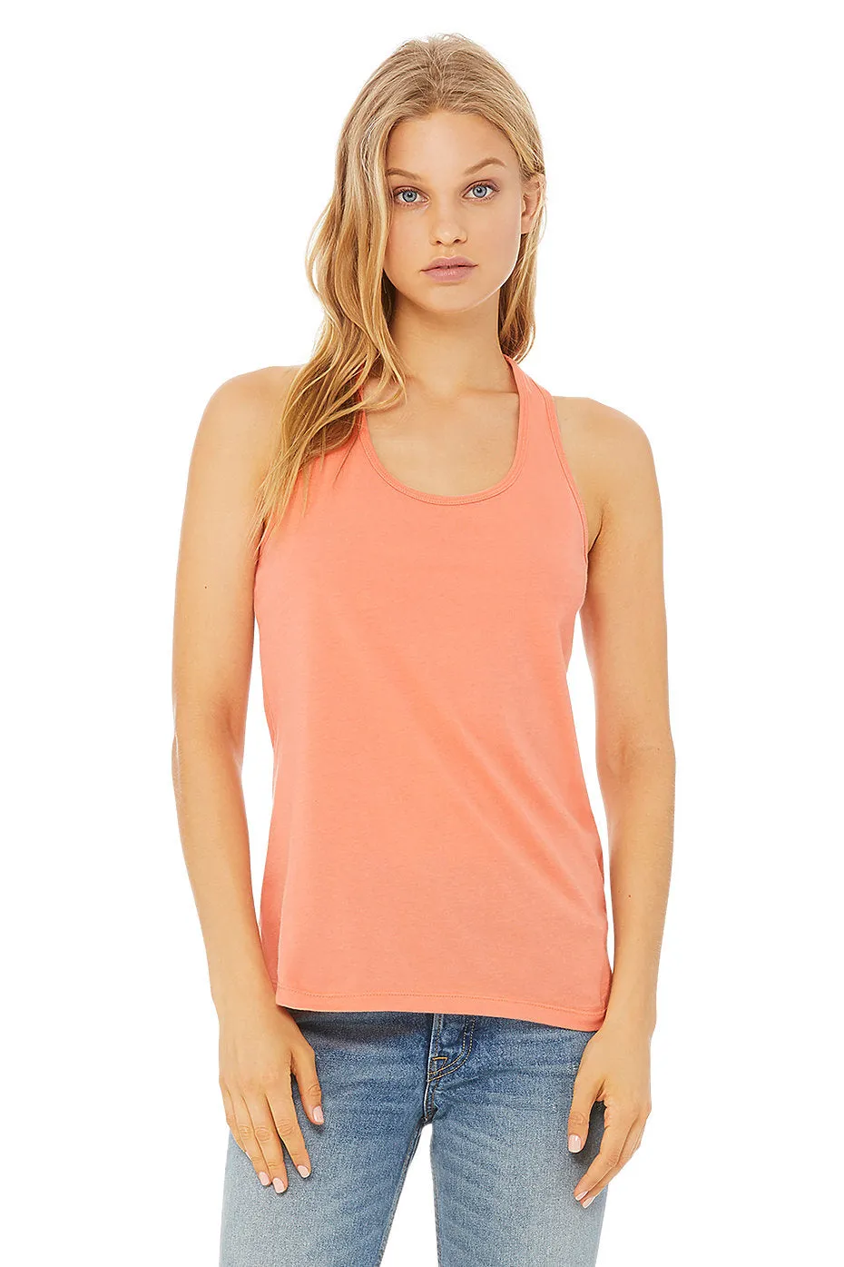 BELLA 6008 WOMEN'S JERSEY RACERBACK TANK