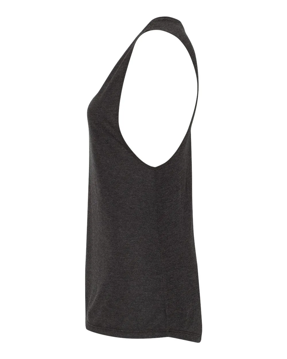 Bella   Canvas 8803 Women's Flowy Scoop Muscle Tank - Black Heather