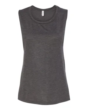 Bella   Canvas 8803 Women's Flowy Scoop Muscle Tank - Dark Grey Heather