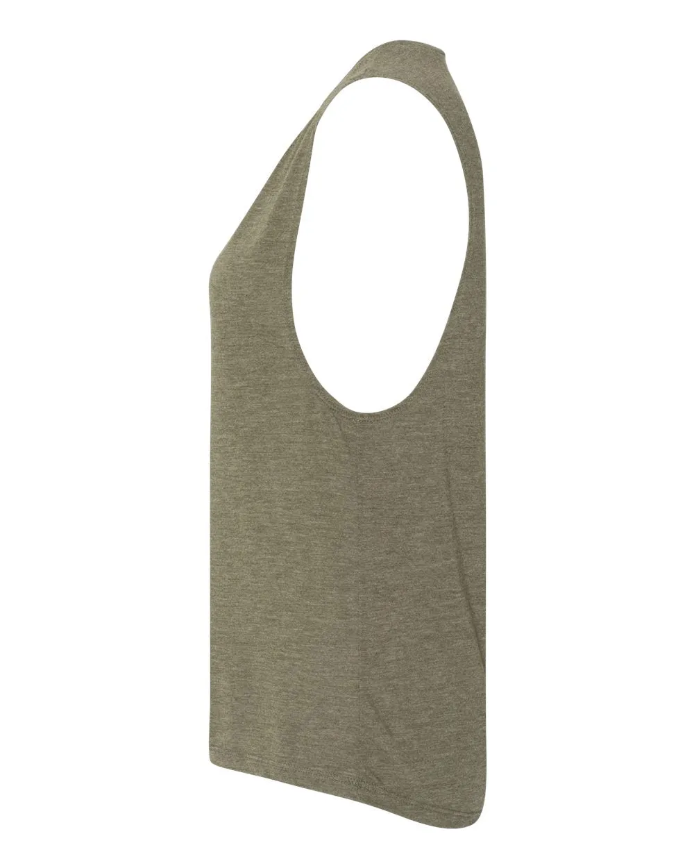 Bella   Canvas 8803 Women's Flowy Scoop Muscle Tank - Heather Olive