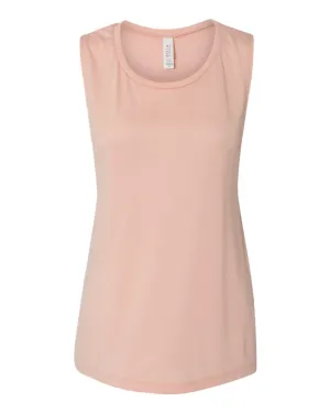 Bella   Canvas 8803 Women's Flowy Scoop Muscle Tank - Peach