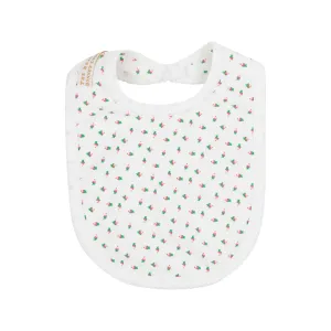 Burp Me Bib - Port Royal Rosebud with Worth Avenue White