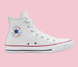 CONVERSE Chuck Taylor All Star Leather Hi Shoe - White