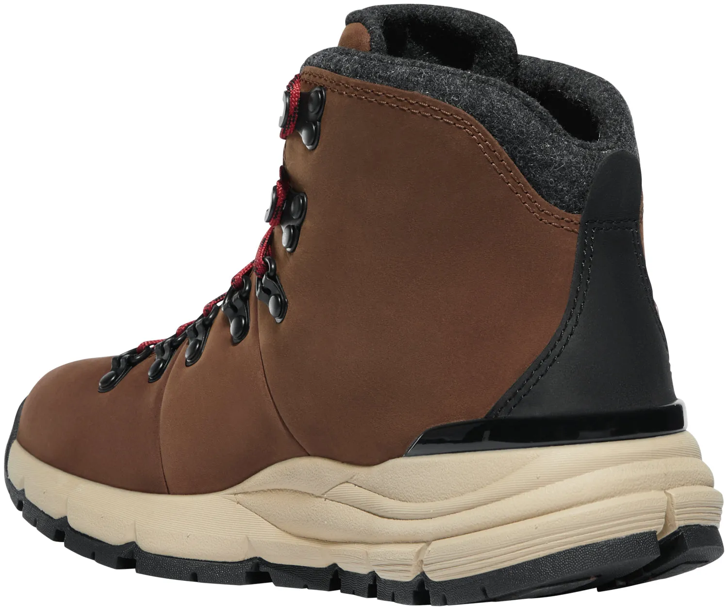 Danner Womens Mountain 600 200G Pinecone/Brick Red Leather Hiking Boots