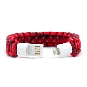 Data Cable with Bracelet Design Durable Braided Charging Wrist Band