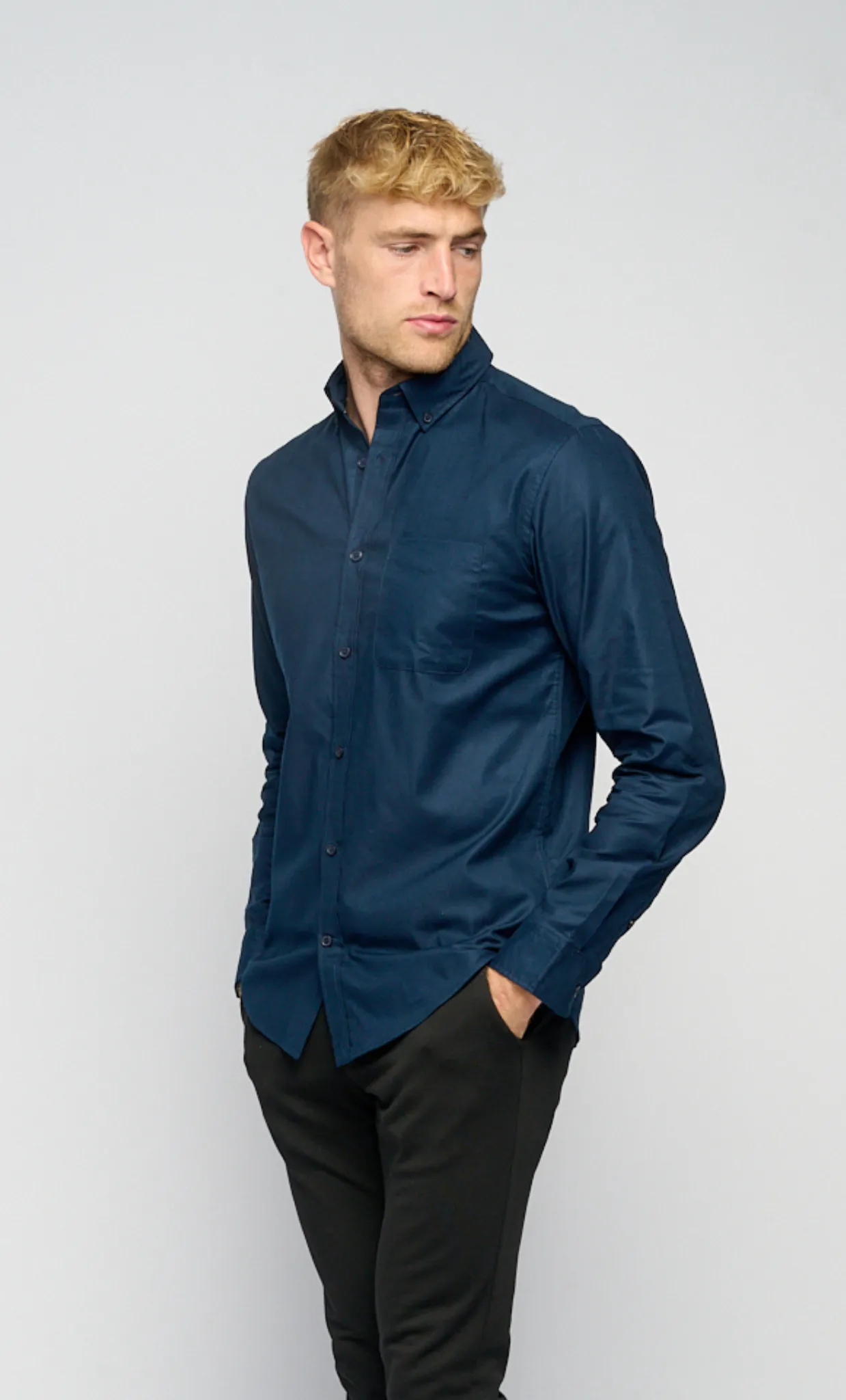 Den Originale Performance Oxford Skjorte - Navy