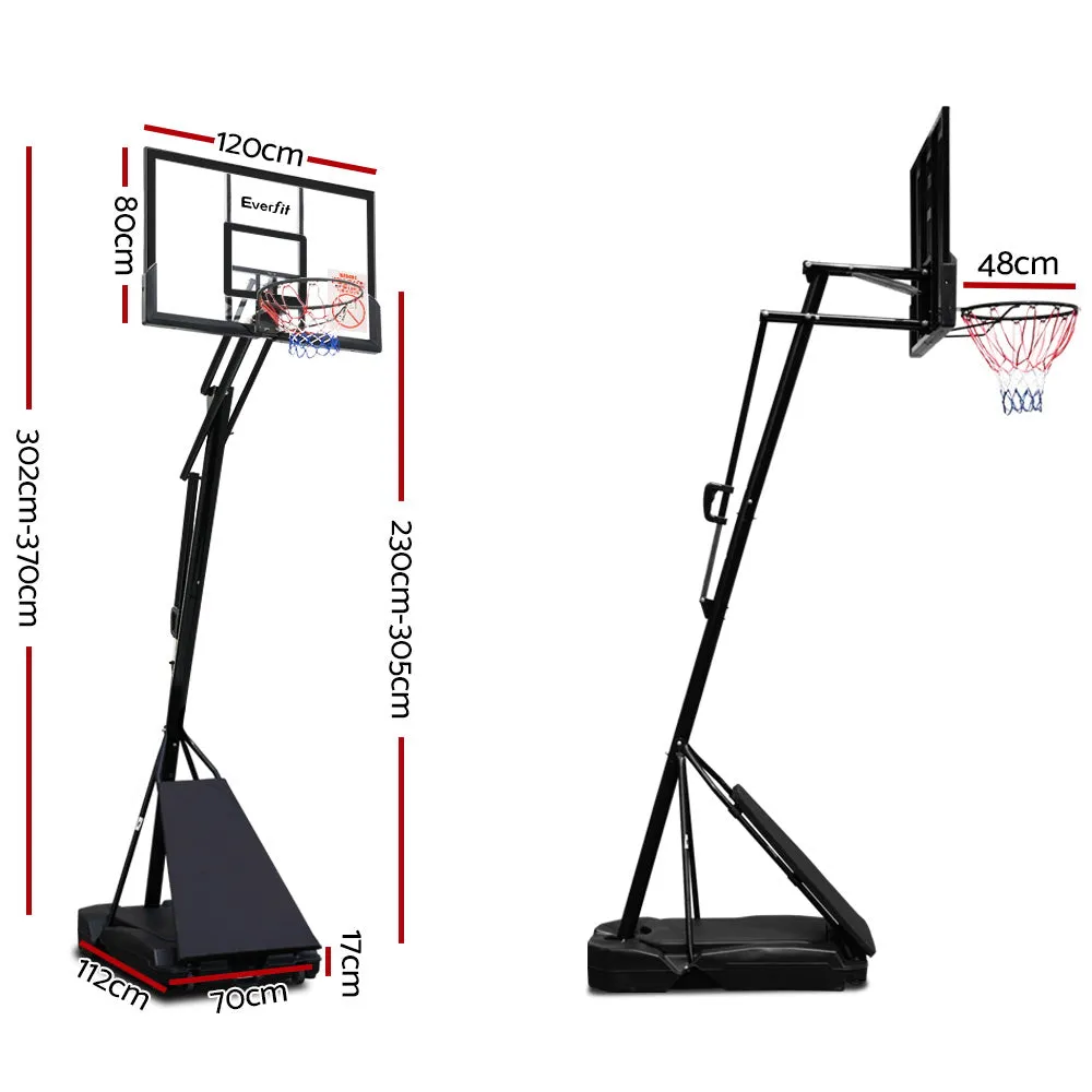 Everfit Pro Portable Basketball Stand System Ring Hoop Net Height Adjustable 3.05M