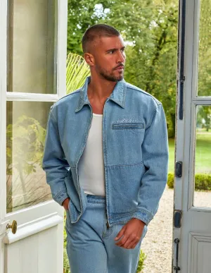 Lightwash Blue Relaxed Fit Denim Jacket