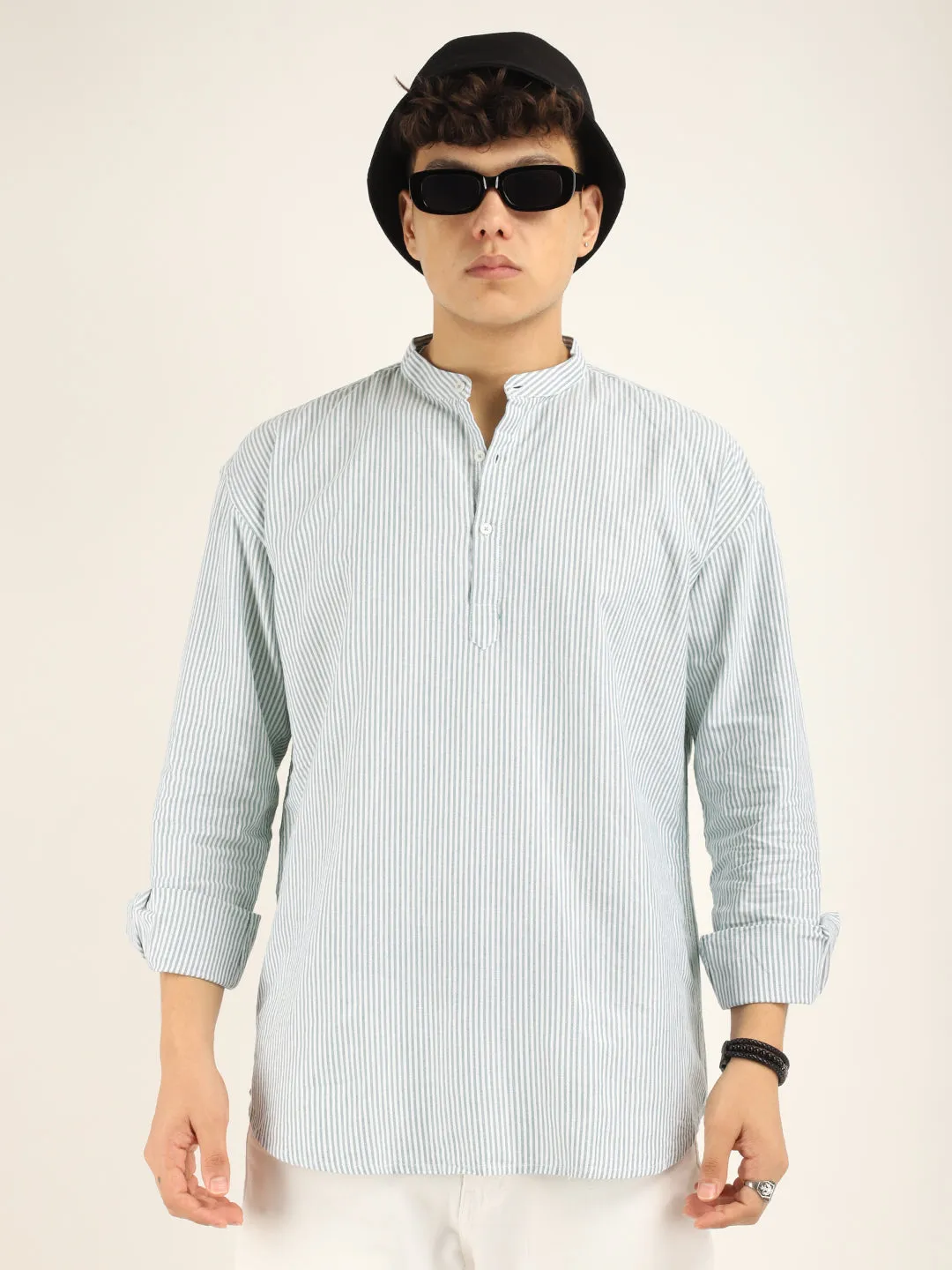 Marco Oxford Sea Green Short Kurta