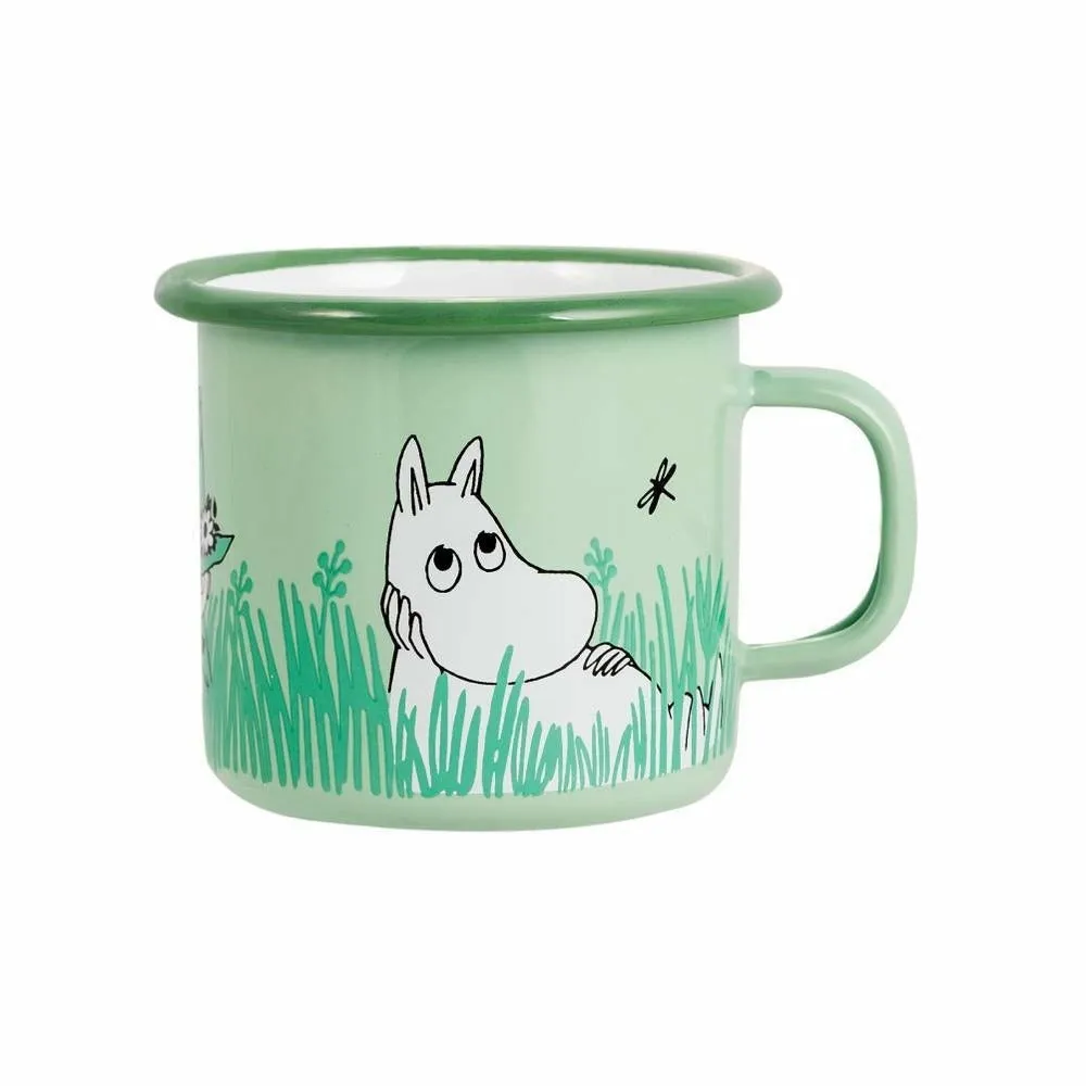 Moomin Enamel Mug 2.5 dl In The Garden Boys