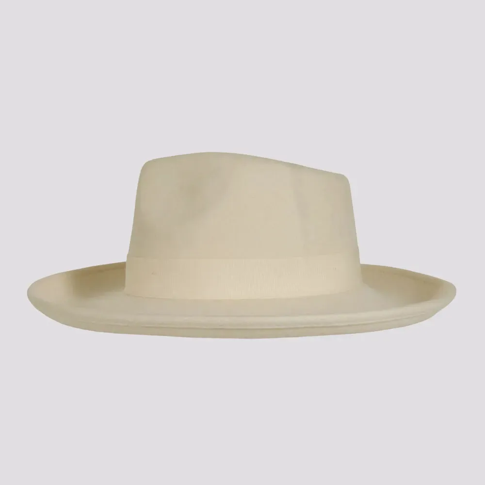 Oakley | Womens Crushable Wool Felt Teardrop Fedora Hat with Curled Brim