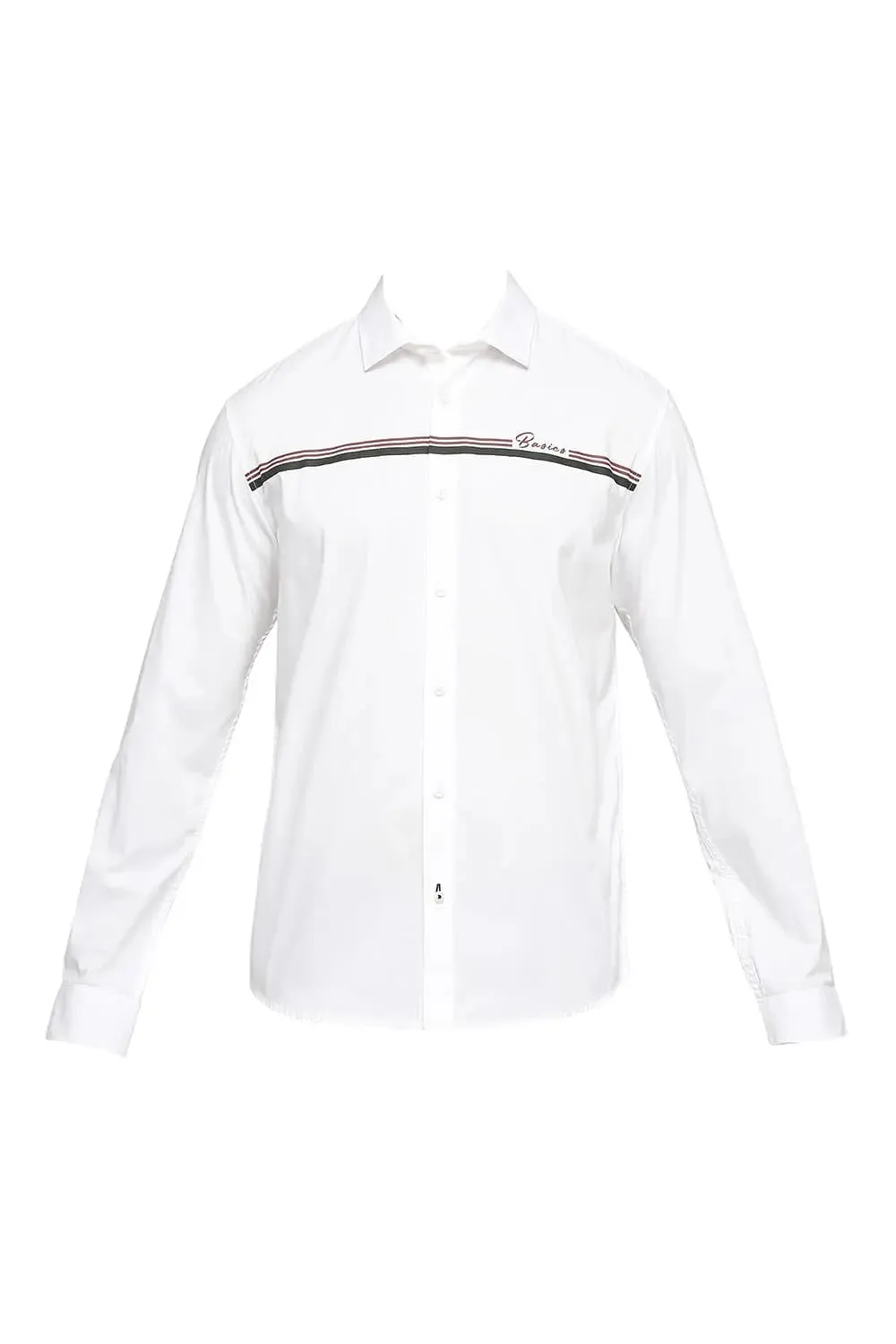 Slim Fit Cotton Oxford Stripes Shirt