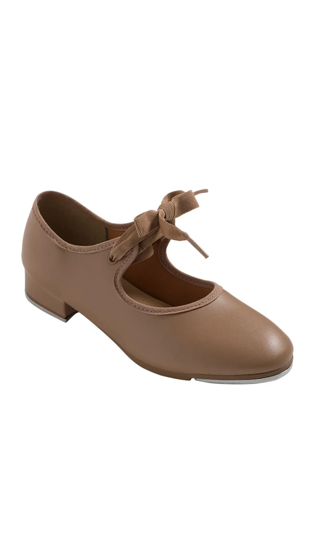 Val Tie and Snap Tap Shoe TA35-Child (Caramel)